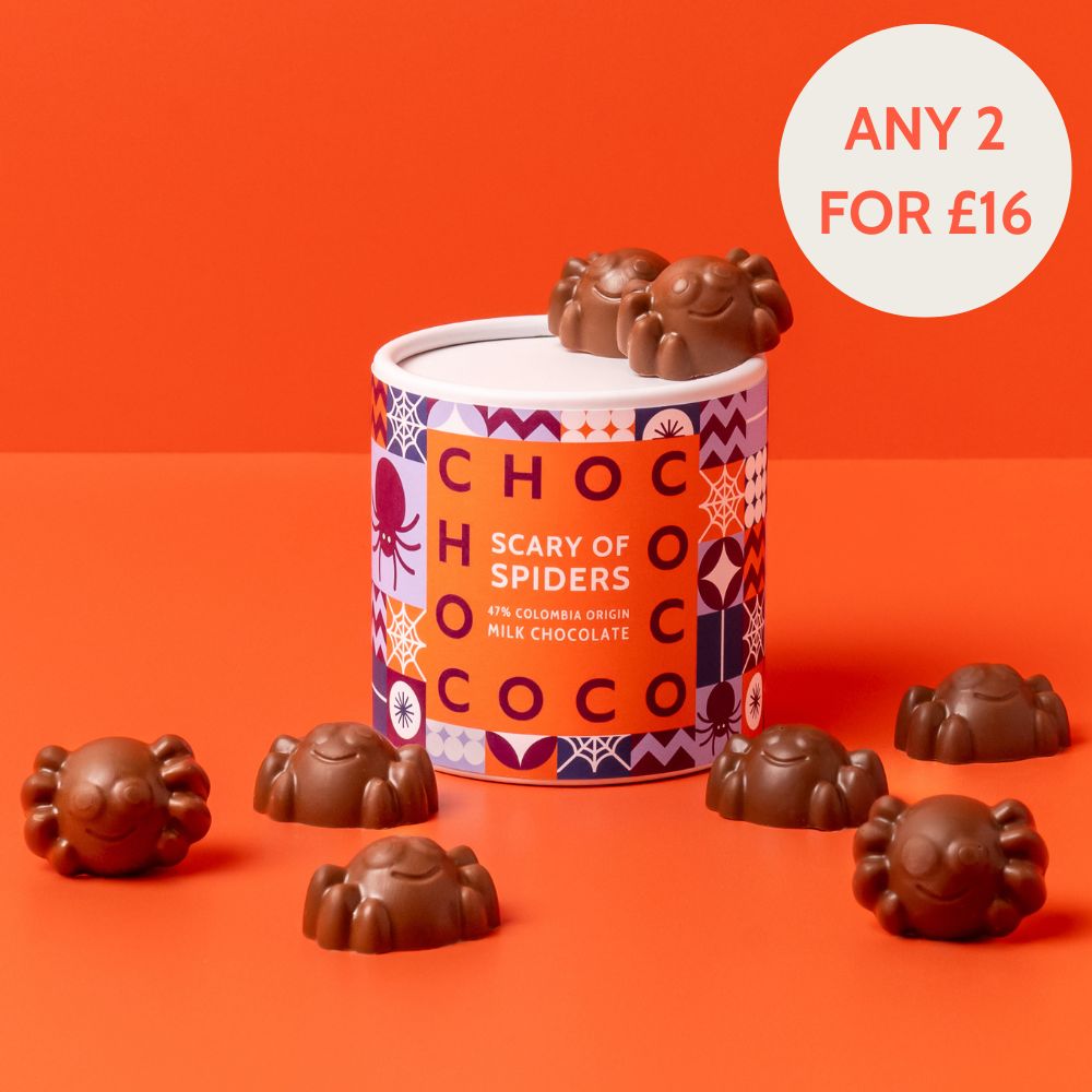 Milk Chocolate Scary of Spiders Shapes Tube