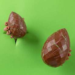 Giant Pistachio & Raspberry MILK Chocolate Easter Egg – view 4