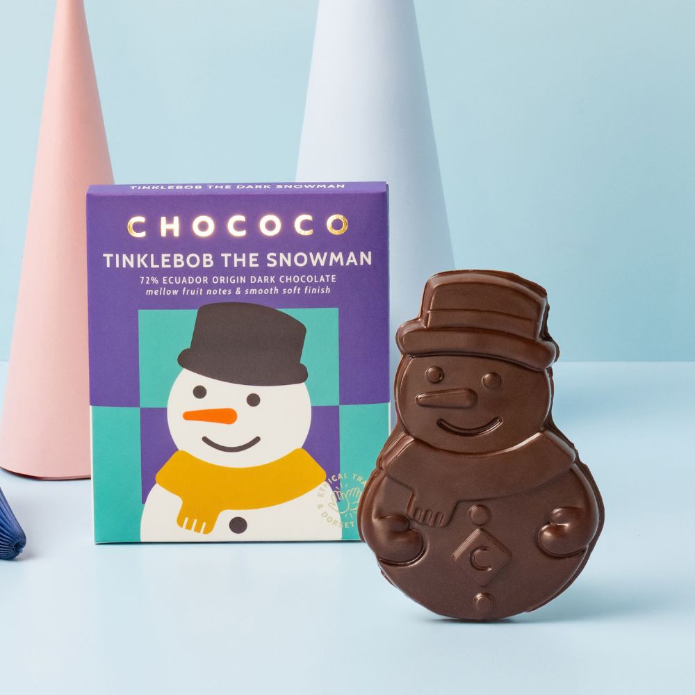 Tinklebob the Snowman Dark Chocolate Bar