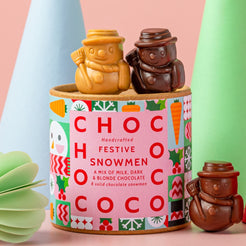 Assorted Chocolate Snowman Shapes Tube – view 3