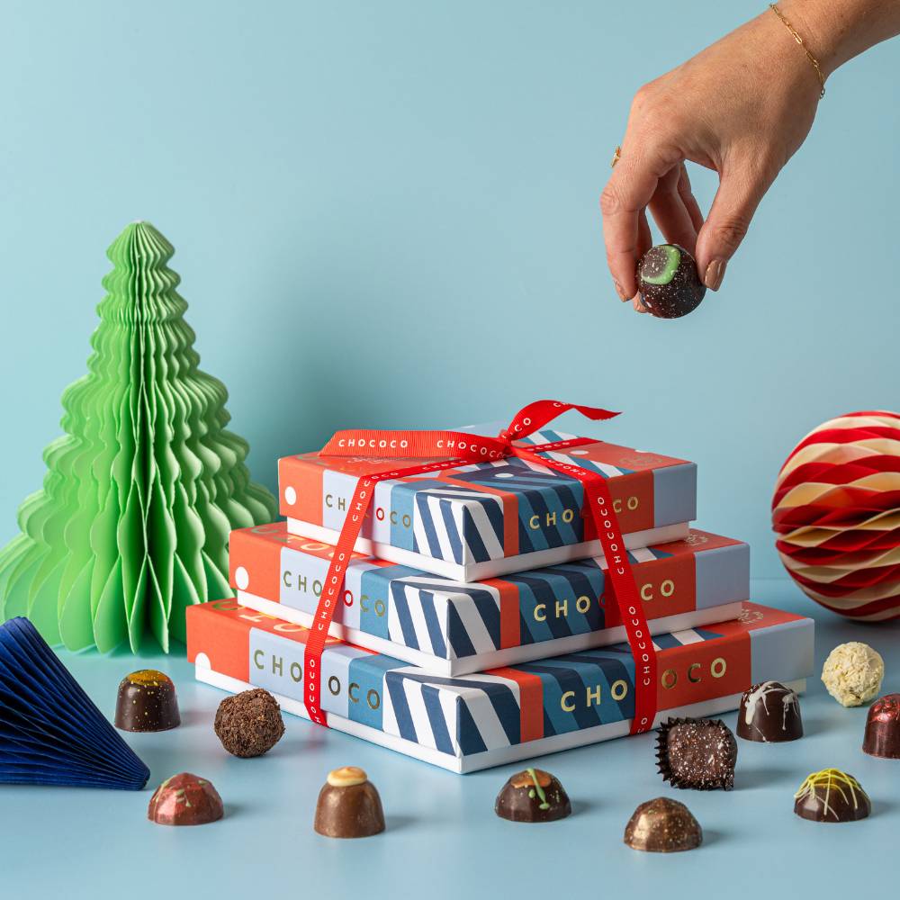 Cascade of Festive Chocolate Selection Boxes