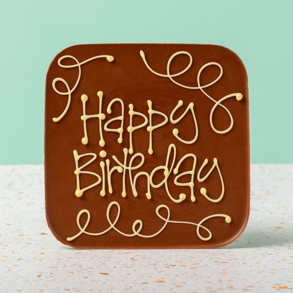 Happy Birthday giant milk chocolate bar
