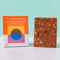 Heavenly Honeycombe 47% Milk Chocolate Bar with honeycombe pieces by Chococo