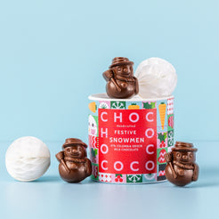 Milk Chocolate Snowman Shapes Tube